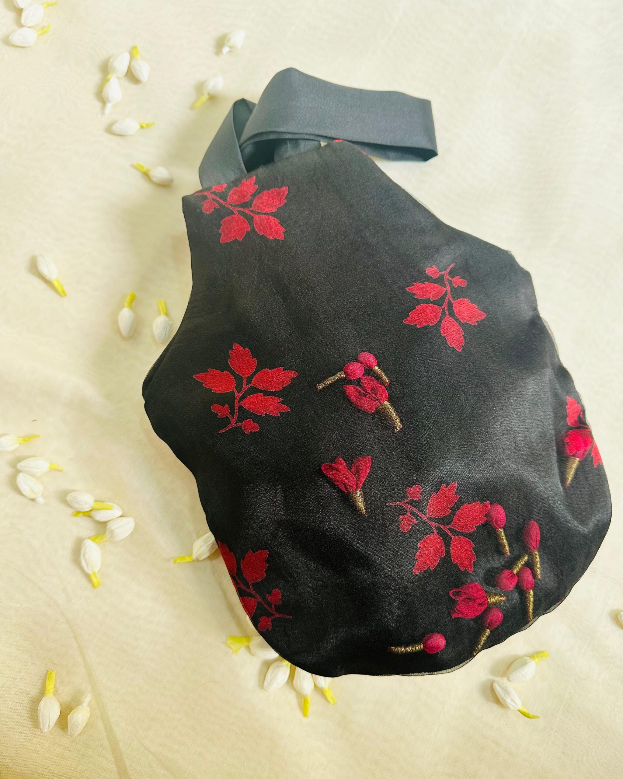gul potli dark red floral gul potli dark red floral